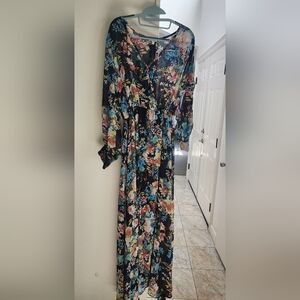 Floral Maxi Dress - Multicolor